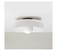 Plafonniers 25CM Mid Century Modern Hallway Plafonniers Luminaires Éclairage Intérieur Blanc Orange Vert Verre Cuisine Près Du Plafonnier Lampe Vintage Chambre Appliques Murales pour Foyer Entrée