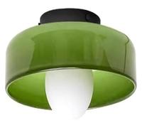 Plafonniers 25CM Mid Century Modern Hallway Plafonniers Luminaires Éclairage Intérieur Blanc Orange Vert Verre Cuisine Près Du Plafonnier Lampe Vintage Chambre Appliques Murales pour Foyer Entrée