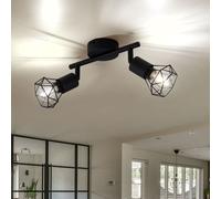 Plafonniers Cage Spot Baguette Réglable la Vie Chambre Lampe Noir