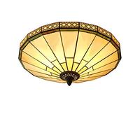 Plafonniers de Style Tiffany Vintage, plafonnier encastré en vitrail, Suspension de décoration Moderne pour Salon, Chambre à Coucher, Salle à Manger B