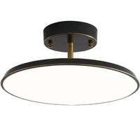 Plafonniers LED de couloir Angle réglable rond acrylique milieu du siècle noir luminaire or lustre moderne chambre plafonnier pour cuisine buanderie salle à manger (couleur : foncé