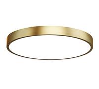 Plafonniers LED Modernes en cuivre, Design Ultra Fin, Trois Options de Gradation de Couleur, idéal pour Les Chambres, Les Salons, Les Restaurants, Les Cuisines, luminaire encastré élégant ()