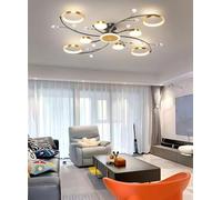 Plafonniers LED Modernes, luminaires encastrés pour Salon, Chambre à Coucher, Lampes suspendues dorées à intensité Variable avec télécommande, adaptés à la Cuisine, à la Salle à ma