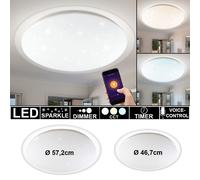 Plafonniers LED Smart Home effet étoile éclairage lumière du jour lampes ALEXA dimmable