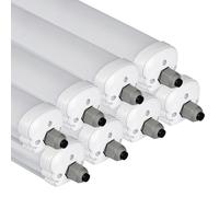 Plafonniers Lumière de Bain Lampe D'Atelier Industrie Tube Du Jour LED 8er Set