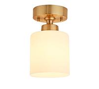 Plafonniers, Lustre améin P Light Tout en Bronze Lustre de Chambre à Coucher à tête Unique Plafonnier de Bar Couloir Allée Entrée Lumières 1, Plafonnier de Balcon
