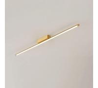 Plafonniers minimalistes à longue bande - Luminaire de plafond linéaire à LED moderne - Plafonnier semi-encastré pour salle à manger, salon, cuisine, escalier, couloir, vestiaire (couleur :