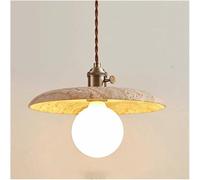 Plafonniers Modernes de Style Nordique, Lampe Suspendue Simple, Abat-Jour en Pierre Naturelle, éclairage cylindrique, éclairage du Milieu du siècle (Grand modèle)