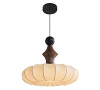 Plafonniers Modernes Grand luminaire Suspendu Rond en Soie Blanche Lanterne en Tissu Lustre rétro Vintage Suspension de Couloir du Milieu du siècle ing