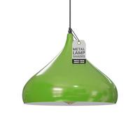 Plafonniers Salon Cuisine Plafond Pendentif Abat-Jour 31.5cm Lustre Moderne E27 Base Suspension Luminaire Plafonniers Industriels Abat-Jour Rétro (Vert)