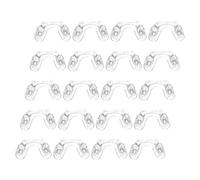 PLAFOPE 10 Paires de Plaquettes Nasales en Silicone Transparent Antidérapantes de U Double Trou pour Lunettes D’Garçon et Filles Confortables et Stables Adaptées aux Activités Sportives