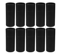PLAFOPE 10 pièces Boîtes Papier Multifonction pour Rangement Pratique Canisters de Stockage pour Petites Bouteilles Huile Essentielle Boîte Cadeau Ronde Papier Noire Contenant Thé