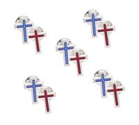 PLAFOPE 10 Pièces Épingles Croix de Communion pour Fête Broche Spirituelle de Zinc pour Hommes Femmes Badge de Foi pour Costume Pin Souvenir Religieux