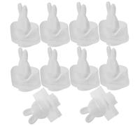 PLAFOPE 10 Pièces Lot de Bouchons Étanches Plastique pour Sacs Eau Chaude Bouchons Étanchéité Simples et Portables pour Bouillottes Accessoires de Remplacement Facile à Utiliser Dimensions
