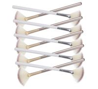 PLAFOPE 10 pièces Pinceaux Maquillage Éventail Petits Pinceaux Visage pour Highlighter et Essence Acide Accessoires pour Fond de Teint et Retouches Faciles