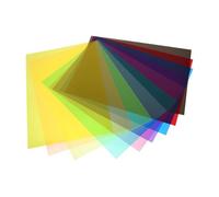 PLAFOPE 10 Pièces Transparent PVC Sheets Solid Color Wax Paper For DIY Crafts Lighting Gels Film Window Film