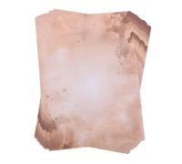 PLAFOPE 100 Feuilles papeterie vintage papier face papier vintage pour scrapbooking pour certificats décoratifs à lettre rétro Brun