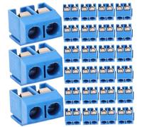 PLAFOPE 100 pièces Connecteur à Vis Broches Bornier de Raccordement Bleu Connecteur Fil Rapide pour Câblage Électronique Stable et Polyvalent