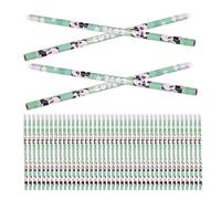 PLAFOPE 100 Pièces Lot de 100 set de Crayons à Papier en Bois Motif Panda avec Gomme Intégrée, Crayons Animaux Rigolos pour Garçon et Filles, Ensemble de Papeterie Fantaisie pour L’École