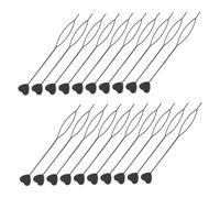 PLAFOPE 100 pièces Outil de Coiffage Cheveux Noir Tressage Rapide avec Enfileur Perles Kit Polyvalent pour Queues et Chignons Accessoires Coiffure Doux