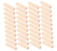 PLAFOPE 100 Pièces Tourillons Bois Cannelés Bâtonnets Bois Assemblage Meubles Fixation Diy
