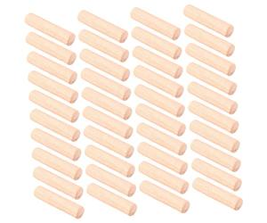 PLAFOPE 100 Pièces Tourillons Bois Cannelés Bâtonnets Bois Assemblage Meubles Fixation Diy