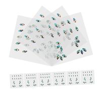 PLAFOPE 10feuilles Gemmes De Visage Rhinestone Pour Festivals Autocollants Pour Maquillage Et Décoration De Visage