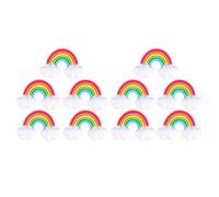 PLAFOPE 10pièces Aimants Frigo Arc-Ciel Petits Magnets Décoratifs pour Réfrigérateur et Tableau Blanc Fixation Forte pour Messages et Photos Décor de Réfrigérateur Maison et Bureau