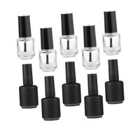 PLAFOPE 10pièces Bouteilles Vides De Vernis à Ongles Verre Contenants Réutilisables Pour Diy Nail Art Avec Couvercle Pratique Et Design Élégant Pour Amatrices De Manucure