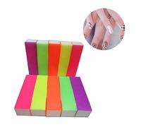 PLAFOPE 10pièces Éponge à Poncer pour Ongles Bloc Polissoir à Ongles Éponge Outils de Manucure et Pédicure Couleur Aléatoire