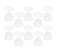 PLAFOPE 12 Ensembles Doll Skirt Holders Transparent Practical Panniers with Bases for Doll Dress Display DIY Accessories for Wedding and Evening Dress Support