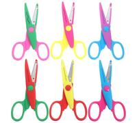 PLAFOPE 12 Pièces Ciseaux de Loisirs Créatifs Multifonctionnels pour Étudiants, en Acier Inoxydable Lame Antidérapante, Faciles à Utiliser pour Scrapbooking et Bricolage Couleur Aléatoire