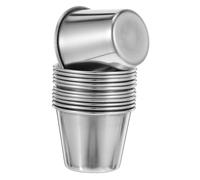 PLAFOPE 12 Pièces Gobelets à Liqueur Acier Inoxydable Résistants et Portables pour Whisky Vodka Café et Jus à Usage Familial et Festif