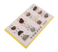 PLAFOPE 12 Pièces Spécimens de Roches Minérales pour Affichage Portable pour Laboratoire et Salle de de Géologie Collection Facile à Identifier