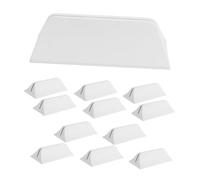 PLAFOPE 12 Pièces Support de Cloison Bureau Plastique Base Mobile pour Écrans de Séparation Porte-Panneau Privacy Screen Panel Stand Compatible avec Épaisseur Support Stable et Design