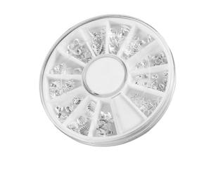 PLAFOPE 120pièces Décoration Ongles Diy Petite Disque Pour Nail Art Fournitures De Manucure Formes Variées Personnalisation Ongles