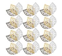 PLAFOPE 150 Pièces Zinc Alloy Hollow Leaf Charms For DIY Jewelry Making Tree Leaf Pendants For Hairpins Earrings Necklaces Craft Accessories In K And Antique Bronze
