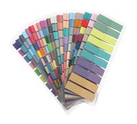 PLAFOPE 18 Ensembles Lot de Donglets Adhésifs Écrits Réinscriptibles Marque Pages Repositionnables pour Petits Onglets Index Colorés pour Bureau et Étude