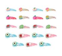 PLAFOPE 19 Barrettes pour Garçon et Filles Motif Fruits Colorés Taille Moyenne Accessoire Cheveux Filles Pinces à Cheveux Sables Mouvants Usage Quotidien