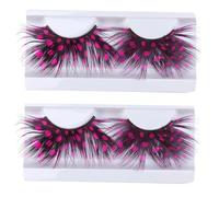 PLAFOPE 2 Paires De Faux Cils De Luxe Extensions De Maquillage Réutilisables Naturels Faits À Roses Pour Déguisement Cosplay