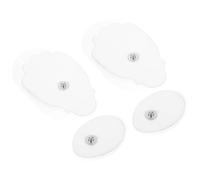 PLAFOPE 2 paires Patches Électrodes Autocollants Silicone Professionnel Multi-fonction Coussinets Massage Corporel Flexibles et Respirants pour Soulagement Musculaire Lot