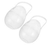 PLAFOPE 2 Pièces Boîte Œufs de Pâques Transparente avec Poignée Rangement Portable Réutilisable pour Bonbons Décoration Suspendue et Chasse Aux Œufs