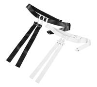 PLAFOPE 2 Pièces Ceinture de Drapeau de Football à Libération Rapide avec Sangle Élastique Douce en Pvc pour Entraînement en Gymnase et Cours D'éducation Physique des Jeunes