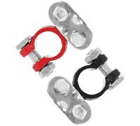 PLAFOPE 2 pièces Connecteurs de Bornes Batterie Alliage Pince Renforcée Contact Large et Haute Dureté Raccordement Stable pour Voiture et Bateau