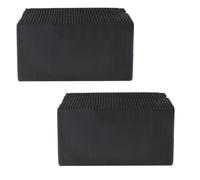 PLAFOPE 2 Pièces Cube de Purification D’Eau, Filtre Charbon Actif Noir | Installation sans Outil, Entretien du Bac Domestique, Compatible Systèmes de Filtration
