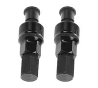 PLAFOPE 2 Pièces Extracteur de Manivelle Vélo Démontable, Acier au Carbone | 2 Embouts Rotatifs, Filetage Usiné Précision, Protège les Pas, pour Atelier et Réparations Maison