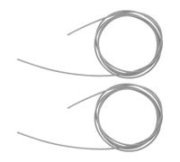 PLAFOPE 2 Pièces Ficelle en Fil d'acier Argenté pour Paniers de Basket, Cordon de Fixation Robuste pour Arceau, Utilisation Intérieure et Extérieure