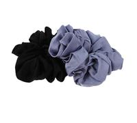 PLAFOPE 2 Pièces Large Oversize Jumbo Scrunchies For Women And Shiny Satin Fabric Elastic Hair Bands Comfortable No-pull Ponytail Holders Soft Sparkly Hair Accessories For Party And Daily