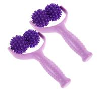 PLAFOPE 2 Pièces Massage Roller Stick Y-shaped Spiky Muscle Massage Tool For Deep Tissue Relief Handheld Portable For Neck Shoulder Back And Leg Pressure Point Relaxation Yoga Aid