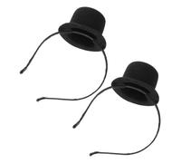 PLAFOPE 2 Pièces Mini Top Hat Headband Vintage Style Party Costume Headpiece For Women Festive Tea Party And Halloween Accessory